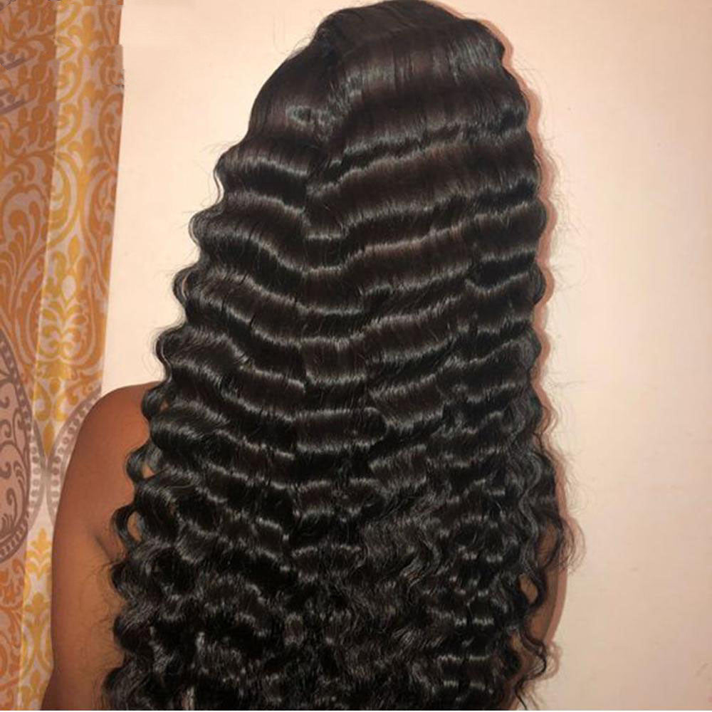 Human Hair 28 30 Deep Wave Lace Frontal Wigs 13 4 Front Wigs Human Hair 28 30 Deep Wave Lace Frontal Wigs 13 4 Front Wigs
